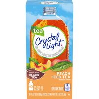Crystal Light Peach Iced Tea Powdered Drink Mix, 10 ct - 0.7 oz Packets