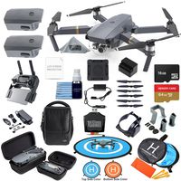 DJI Mavic Pro Drone Quadcopter Fly More Combo with 3 Batteries, 4K Professional Camera Gimbal Bundle Kit with Ultimate Flymore Essentials Kit