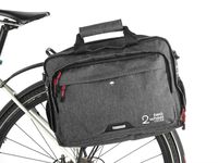 Two Wheel Gear - Pannier Briefcase Convertible - 2 in 1 - Bike Commuting Office & Laptop Bag - Kompakt Rail (Graphite)