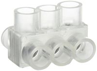 Burndy BIBD250-3 Unitap Multi Port Double-Sided, 3 Ports, 10-250 AWG/kcmil Wire Range, 2.97" Length, 2.64" Width, 2.13" Height