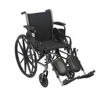 Drive Cruiser III Light Weight Wheelchair with Flip Back Removable Arms, Desk Arms, Elevating Leg Rests, 16" Seat, Model - K316DDA-ELR