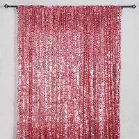 Efavormart 20FT Pink Payette Sequin Backdrop Photography Background Fabric Photo Booth Backdrop Studio Background - 1 PCS