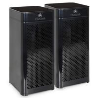 Medify MA-40 Medical Grade Filtration H13 True HEPA for 800 Sq. Ft. Air Purifier, 99.97% Removal with Particle Sensor and Modern Design - Black (2-Pack)