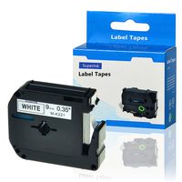SuperInk 1 Pack Black on White Label Tape Compatible for Brother MK231 M-K231 M231 PT-100 PT-45 PT-55 PT-65 PT-70 PT-80 PT-85 PT-90 Thermal P-Touch Printer(12mm 1/2inch x 8m 26.2ft)