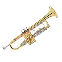 Kaizer Trumpet Bb B Flat Gold Lacquer Rose Brass Includes Case Mouthpiece and Accessories TRP-1000LQ