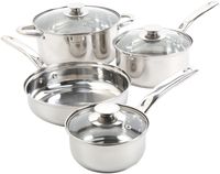 Sunbeam Ansonville 7-Piece Cookware Set, Silver