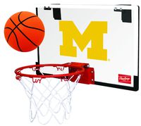 NCAA Michigan Wolverines 00673083111NCAA Game On Polycarbonate Hoop Set (All Team Options), Blue, Youth