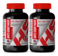 L tyrosine - Anti Gray Hair Natural Formula - Stop Hair Loss (2 Bottles)