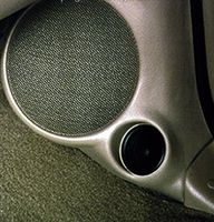 Q-Logic Custom Kick Panel Speaker Mount Pods for Ford F150 / Lincoln/Expedition / F150 / F250 / Navigator (6.5" Speakers, 01 Black)