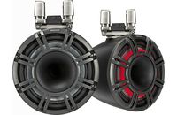 Kicker KMTC114 11" Horn-Loaded Wake Tower Speaker System in Charcoal, Pair, 4-Ohm