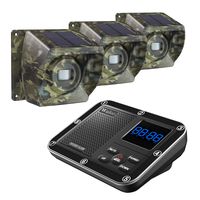 Solar Driveway Alarm Wireless Outside 1800ft Range, Outdoor Motion Sensor & Detector Driveway Alert System with Rechargeable Battery/Weatherproof/Mute Mode (1&3-Camouflage)