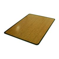 Deflecto RollaMat Decorative Chair Mat, Medium Pile Carpet Use, Rectangle, Straight Edge, 36 x 48 Inches, Band Sisal Print (CM15142CBS)