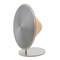 TIC Anaklia Portable Indoor Bluetooth Speaker with Touch Control Wood Grain Aluminum