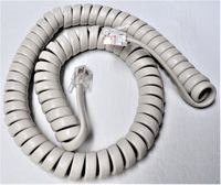 Off White 9' Ft Handset Cord for Avaya Phone Partner 6 18 18D 34D Euro Series 1 MLS 6 12 12D 18 18D 34D Legend MLX 5 5D 10 10D 10DP 16DP 20L 28D AT-T Lucent Curly Coil 264 DIY-BizPhones