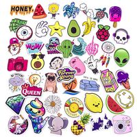 Laptop Vinyl Stickers for Waterbottle,Hydro Flask,Snowboard,Luggage,Motorcycle,iPhone,MacBook,Wall,DIY Party Supplies Patches Decal (Cute Sticker 50Pcs)