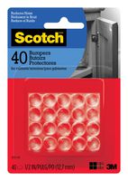Scotch Bumpers, 40 Bumpers/Pack, Clear, 1/2", (SP951-NA)