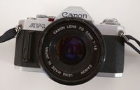 Canon AV-1 35mm SLR Camera with Canon FD 50mm 1:1.8 Lens