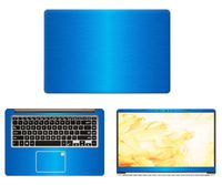 decalrus - Protective Decal for Asus VivoBook S510UA, F510UA, X510UA (15.6" Screen) Laptop LITE Blue Texture Brushed Aluminum Skin case Cover wrap BAasusVivobk15_s510LiteBlue