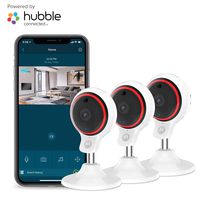 Motorola Focus71-3 Indoor Security Camera System - Surveillance, Elderly, Pet, Baby Monitor with Two-Way Audio Talk - Mountable Base, 1080p Video, 90-Degree Wide Angle View, Low Light and Night Vision