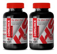 Male libido Enhancing Pills - LONGJACK - Male Enhancement - UP Your Size - Maca Supplement - 2 Bottles 120 Capsules