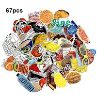 muyingzhuo Water Bottle Fresh Vine Stickers (67pcs) Cute Flash Vine Stickers Laptop Water Bottle Luggage Snowboard Bicycle Skateboard Decal for Kids Teens Adult Waterproof Aesthetic Stickers (Vine)