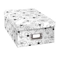 Pioneer Photo Albums B-1BW Photo Storage Box, Floral Design