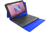 Visual Land Prestige Elite 10.1" IPS [2 in 1] Quad Core 64Bit 16GB Android 7.0 Nougat Tablet with Docking Keyboard Case Stand, Royal Blue (ME10QDDC16BLU)
