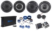 Rockville RV65.2C 6.5" Component+Coaxial Car Speakers + 5-Ch Amplifier + Amp Kit