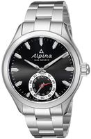 Alpina Men's AL-285BS5AQ6B Horological Analog Display Swiss Quartz Silver-Tone Smart Watch