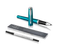 PARKER Urban Rollerball Pen, Vibrant Blue with Fine Point Black Ink Refill (1931585)