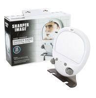 Sharper Image LED Shower Mirror AM/FM Shower Radio