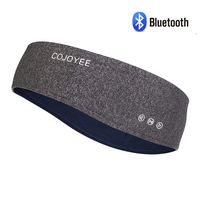 Blutooth Headband Headphones Sleepphones Wireless Sports Yoga Sweatband (Grey)