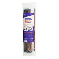 GRIPLOCKTIES, Releasable, Re-Usable, Zip Ties, Industrial Grade, Extra Grip, Rubber Lined, Durable, 12 Inches Long (15, Orange)