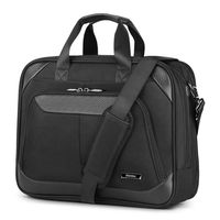 SHIELDON Laptop Bag Business Briefcase 15.6-inch Computer Bag Messenger Bag Carry-on Handbag Durable Water Resistant Multi-Functional Travel Shoulder Bag with Strap for Men Women - Black