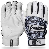 Franklin Sports MLB Digitek Baseball Batting Gloves - Gray/White/Black Digi - Adult Large