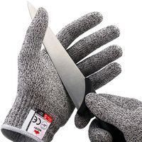 Cut Resistant Gloves, High Performance Food Grade Level 5 Protection, Kitchen Cuts Gloves for Oyster Shucking, Fish Fillet Processing, Mandolin Slicing, Meat Cutting and Wood Carving, 1 Pair (Large)