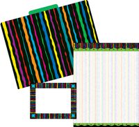 Barker Creek Get Organized Office Kit - Neon Stripe (BC-0106)