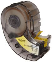 Brady XC-1500-595-YL-BK IDXPER & LABXPERT Labels  B- 595 Indoor/Outdoor Vinyl Film Black on Yellow, Printable Area: 1.500" W x 30.000' H, 1 roll (30ft.)/Cartridge