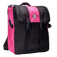 Case-It BKP-102 Laptop Backpack with Hide-Away Binder Holder, Fits 13-Inch Laptops, Black/Pink (BKP-102 BLKP)