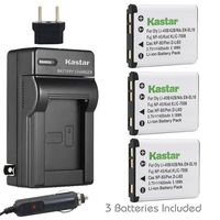 Kastar Battery (3-Pack) and Charger Kit for Polaroid T370 T730 T831 T833 T1032 T1455 T1255 BLi-272 BLi272 and Sanyo Xacti VPC-T700 T700BL T700P T700T VPC-T850 T850BL T850CP VPC-T1060 T1060BK T1060EX