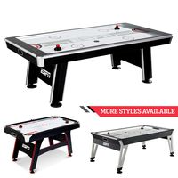 ESPN Sports Air Hockey Game Table: 84 Inch Indoor Arcade Gaming Set with Electronic Overhead Score System, Sound Effects