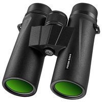 Braoses Binoculars for Adults, 10x42 Binoculars with Low Night Vision, Compact HD Binoculars for Bird Watching, Travel, Hunting, Safari, Concerts, Sports, Stargazing and Outdoor, with BAK4 Prism, FMC