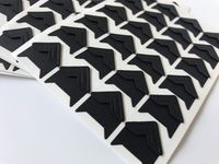 VEEPPO 240pcs Photo Mounting Corners Self Adhesive Paper for Photo Book Scrapbook (Black)