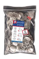 100 Buttons to Cover - Made in USA - Self Cover Buttons with Wire Eyes - Size 45 with Tool
