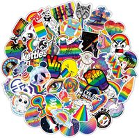 Yubbaex VSCO Stickers Cute Laptop Stickers Pack Vinyl Waterproof Sticker for Pad MacBook Car Snowboard Bicycle Luggage Decal (Rainbow VSCO 105 Pcs)