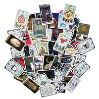 COOLCOOLDE Tarot Stickers 50Pcs Variety Vinyl Car Sticker Motorcycle Bicycle Luggage Decal Graffiti Patches Skateboard Stickers for Laptop Stickers