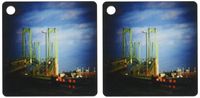 3dRose Delaware Memorial Bridge spotlight - Key Chains, 2.25 x 4.5 inches, set of 2 (kc_26309_1)