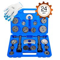 Orion Motor Tech 24-Piece Disc Brake Caliper Tool Kit, Front and Rear Brake Piston Compression Tool, Professional Automotive Mechanic Tool Set