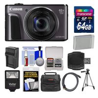 Canon PowerShot SX720 HS WiFi Camera Optical Zoom Digital Camera Crystal Clear Images 32GB Memory Card Extra Battery Charger Slave Flash Extra Battery Flexible Tripod Canon Ultimate Camera Bundle