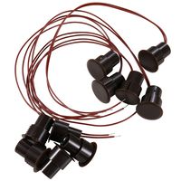 UHPPOTE NC Wired Magnetic Alarm Contact Sensor Detector Reed Switch for Metal Window (Pack of 5)